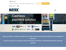 Tablet Screenshot of nayax.com